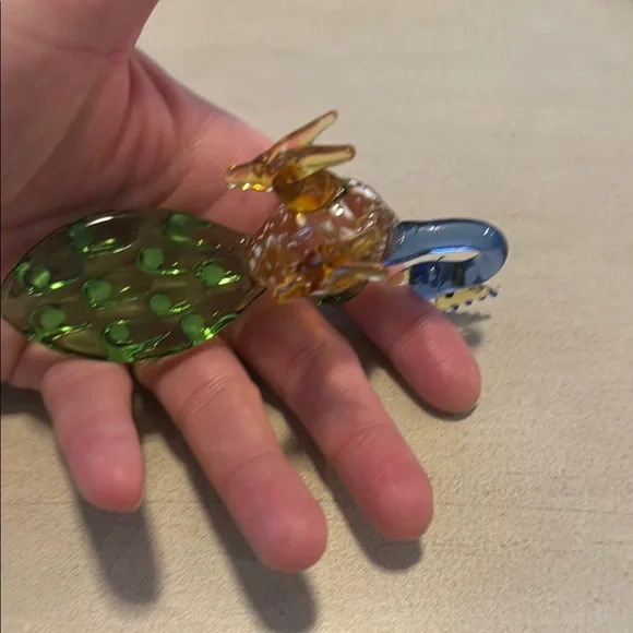 Colorful Glass Peacock Figurine - Picture 4 of 4